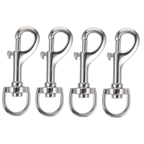 LOORGVEL 4 Stück Teiliges Langlebige Pet Buckle Haken aus Legiertem Rostfrei und Schwerlastgeeignet Vielseitig für Hundeleinen Schlüsselanhänger und Zubehör für Haustiere von LOORGVEL