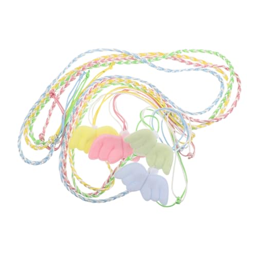 LOORGVEL 4 Stück Teiliges Nylon Haustiergeschirr mit Engelsflügeln Sicheres Brustgeschirr für Kleine Haustiere Verstellbar und Bequem für Hamster Eichhörnchen und Chinchillas Beim von LOORGVEL