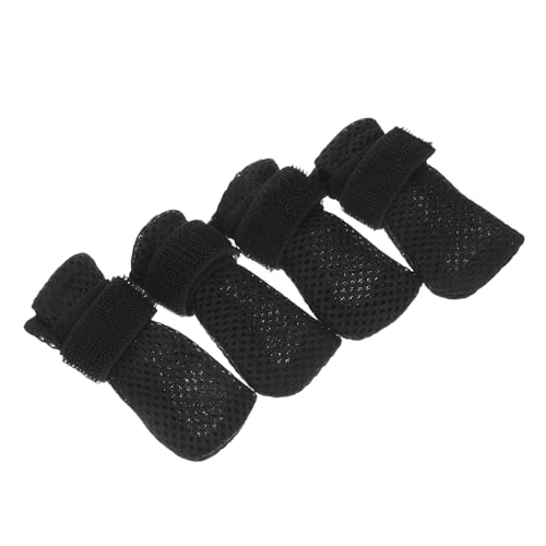 LOORGVEL 4 Stück Weiche Katzenschuhe Schwarz Warme Kratzfeste Pfotenschützer aus Flexiblem Material für Kleine Hunde und Katzen für Pflege Baden Medikamentengabe und Nagelpflege LOORGVEL 4 Stück Weiche Katzenschuhe Schwarz Warme Kratzfeste Pfotenschützer aus Flexiblem Material für Kleine Hunde und Katzen für Pflege Baden Medikamentengabe und Nagelpflege von LOORGVEL