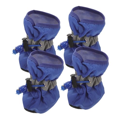 LOORGVEL 4 wasserdichte Hundeschuhe mit Rutschfester Sohle für Kleine bis Mittlere Hunde Allwetter Pfotenschutz Blau Einfach Anzuziehen Schützt vor Schnee Sand und Kieseln LOORGVEL 4 wasserdichte Hundeschuhe mit Rutschfester Sohle für Kleine bis Mittlere Hunde Allwetter Pfotenschutz Blau Einfach Anzuziehen Schützt vor Schnee Sand und Kieseln von LOORGVEL