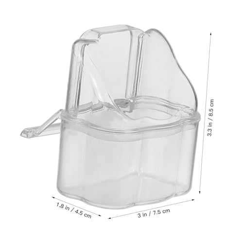 LOORGVEL 5 Stück Teiliges Transparentes Vogeltrinkbecher Robustem Hängender Futterspender für Vogelkäfige und Outdoor Große Kapazität Praktisches Zubehör für Papageien und Wildvögel LOORGVEL 5 Stück Teiliges Transparentes Vogeltrinkbecher Robustem Hängender Futterspender für Vogelkäfige und Outdoor Große Kapazität Praktisches Zubehör für Papageien und Wildvögel von LOORGVEL