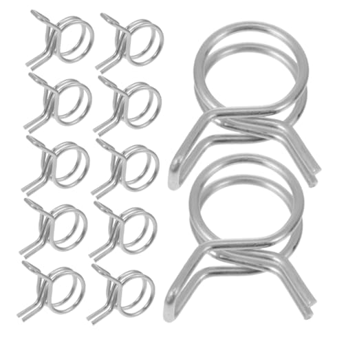LOORGVEL 50stücke Edelstahl Schlauchschellen Für Wasser Und Benzinschläuche Doppelter Innendurchmesser Installieren Für -projekte Robust Und Zuverlässig von LOORGVEL