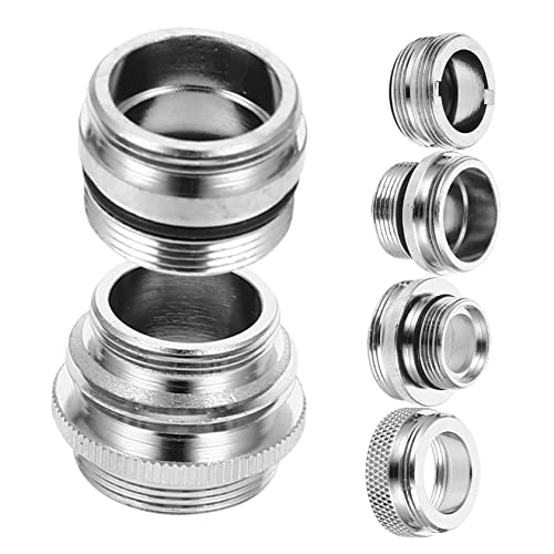 LOORGVEL 6 Stück Teiliges Wasserhahn Adapter für Küche und Bad Schlauchadapter für Gartenschlauch Installieren Kompatibel mit Meisten Wasserhähnen für Sprüher und Filter von LOORGVEL