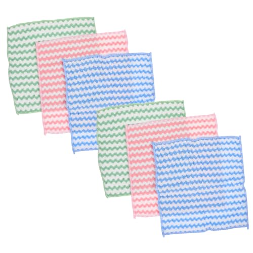 LOORGVEL 6 Stück Teiliges Weiche Saugfähige Hamsterkäfig Einlagen aus Dickem Fleece in Grün Rosa Blau Wiederverwendbare Farbige Trainingsmatten für Meerschweinchen Kaninchen und Kleine von LOORGVEL