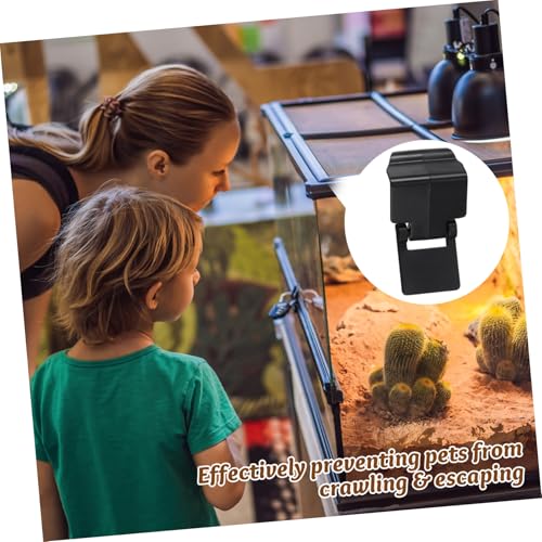 LOORGVEL 6 Stück Terrarien Verschluss für Schildkröten und Reptilien Sichere Glas Tank Verriegelung Einfache Installation Kompatibel mit Nomo für Amphibien Reptilienzucht von LOORGVEL