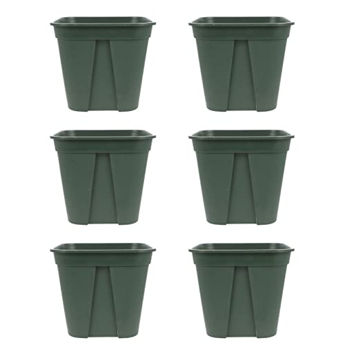 LOORGVEL 6 Stück Topf Zur Wurzelkontrolle Kinderzimmer Töpfe Wurzelkontrolle Blumentöpfe Drinnen Anzuchttöpfe Für Pflanzen Groß Anlage Pflanzentopf Wachsen Pflanzenbehälter Plastik Green von LOORGVEL