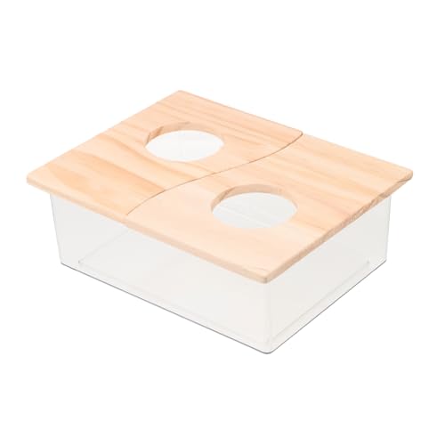 LOORGVEL Acryl Hamster Sandbad Behälter mit Deckel Stabiles Sandbad Becken für Kleine Haustiere Wie Hamster und Chinchillas Transparent LOORGVEL Acryl Hamster Sandbad Behälter mit Deckel Stabiles Sandbad Becken für Kleine Haustiere Wie Hamster und Chinchillas Transparent von LOORGVEL