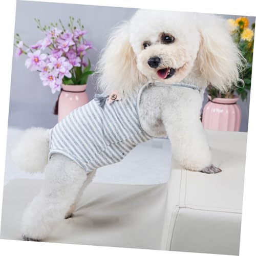 LOORGVEL Atmungsaktive Hundehygienehose mit Verstellbarem Design Gestreiftes Saugfähiges Periodenhöschen für Welpen und Hündinnen Schützt Möbel und Böden vor Urinflecken Geeignet für von LOORGVEL