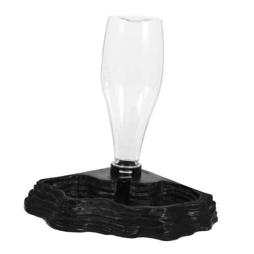 LOORGVEL Automatischer Reptilien Wasserspender Schwarz Rutschfestes Design Sicherer Trinkbrunnen für Schildkröten und Eidechsen Langlebiges Glattes Material Geeignet für Terrarien und LOORGVEL Automatischer Reptilien Wasserspender Schwarz Rutschfestes Design Sicherer Trinkbrunnen für Schildkröten und Eidechsen Langlebiges Glattes Material Geeignet für Terrarien und von LOORGVEL