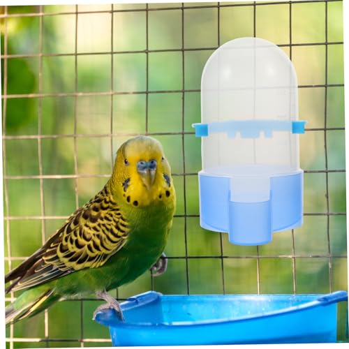 LOORGVEL Automatischer Vogel wasserspender Futter Trinkspender für Papageien Tauben und Kleine Vögel Wiederverwendbarer Wasser Napfspender für Vogelkäfig Zubehör von LOORGVEL