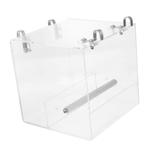 LOORGVEL Automatischer Vogelfutterspender aus transparentem Material Großer Futter und Wassernapf für Papageien und Kleine Vögel Einfach zu Reinigen Käfig zu Befestigen Vogelkäfig Zubehör LOORGVEL Automatischer Vogelfutterspender aus transparentem Material Großer Futter und Wassernapf für Papageien und Kleine Vögel Einfach zu Reinigen Käfig zu Befestigen Vogelkäfig Zubehör von LOORGVEL