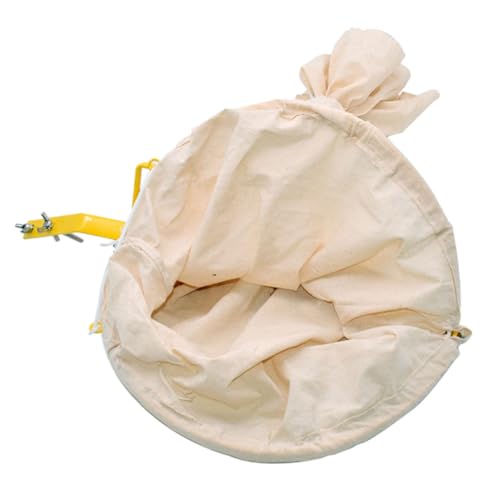 LOORGVEL Bienenfangnetz Canvas Wiederverwendbarer Bruchsicherer Schwarmfänger für Outdoor Imker Leichtes Tragbares Bienenfangwerkzeug ohne Stange Sicherer Bienenkäfig für Zufällige Farbe von LOORGVEL