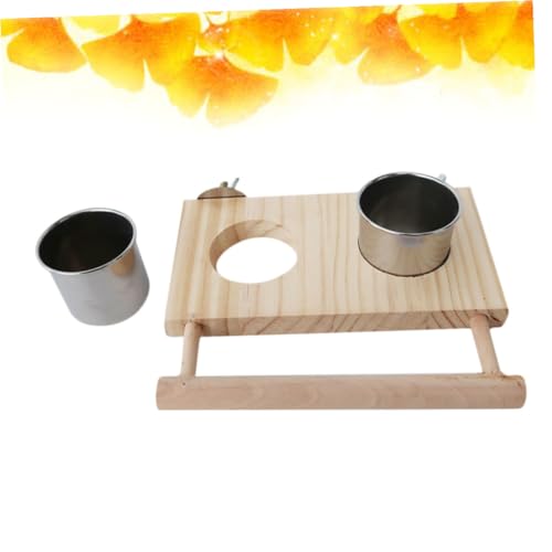 LOORGVEL Edelstahl Futter Wassernapf für Papageien und Kleine Vögel Käfigzubehör Leicht zu Reinigen Langlebig als Futternapf Vogelkäfig Zubehör von LOORGVEL