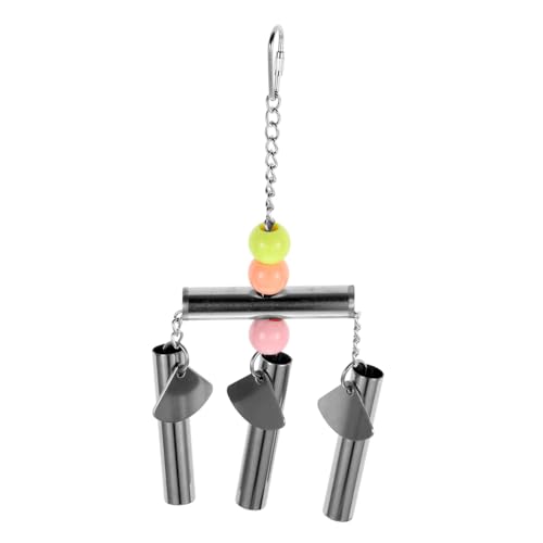 LOORGVEL Edelstahl Papagei mit Glocke Robustes Hängendes Vogelspielzeug für Mittelgroße bis Große Vögel Stresslösend und Leicht zu Reinigen Geeignet für Käfig und Vogelkäfig LOORGVEL Edelstahl Papagei mit Glocke Robustes Hängendes Vogelspielzeug für Mittelgroße bis Große Vögel Stresslösend und Leicht zu Reinigen Geeignet für Käfig und Vogelkäfig von LOORGVEL