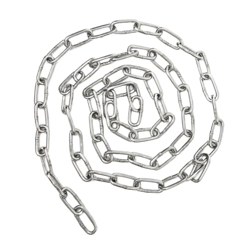 LOORGVEL Edelstahlkette Haustier Zugkette aus Rostfreiem Material Schwere Ausführung Sicher und Langlebig Geeignet für Haustiere und Industrie als Hebekette Vielseitig Einsetzbar von LOORGVEL
