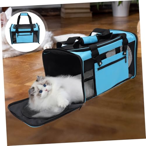 LOORGVEL Faltbare Haustier Tragetasche Handtasche aus Robustem Material für Katzen und Kleine Hunde Viel Platz Bequem und Warm für Reisen Camping und Ausflüge von LOORGVEL
