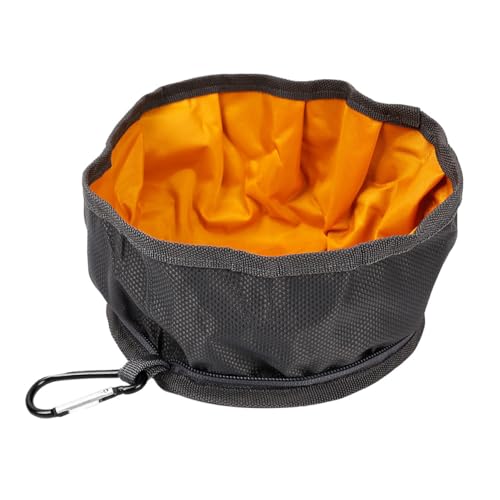 LOORGVEL Faltbarer Wasserdichter Napf aus Lebensmittelechtem Nylon für Hunde und Haustiere Tragbarer Outdoor hundenapf Auslaufsicher Robust und Geruchsfrei für Camping und Zufällige Farbe von LOORGVEL