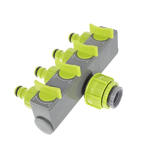 LOORGVEL Gartenschlauchsplitter Robustem Material mit Individuellen Schaltern für Effiziente Gartenbewässerung und Gleichzeitigen Betrieb Mehrerer von LOORGVEL