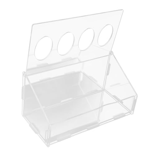 LOORGVEL Geflügel futtertrog aus Acryl Spill Langlebig Futterstation für Tauben Wachteln Hühnerküken Leichter Futterspender für Käfiginstallation Waschbar und Verschleißfest LOORGVEL Geflügel futtertrog aus Acryl Spill Langlebig Futterstation für Tauben Wachteln Hühnerküken Leichter Futterspender für Käfiginstallation Waschbar und Verschleißfest von LOORGVEL