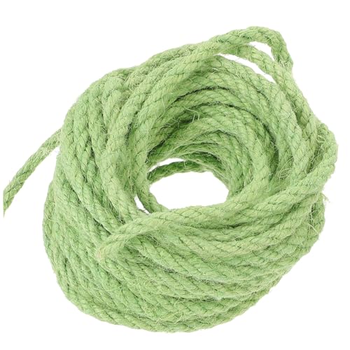 LOORGVEL Grünes Sisal Seil für DIY Katzenspielzeug und Kratzbaum Zubehör Langlebiges Reißfestes Katzenklettergerüst Seil Flexible für Katzenzubehör und Haustierbedarf LOORGVEL Grünes Sisal Seil für DIY Katzenspielzeug und Kratzbaum Zubehör Langlebiges Reißfestes Katzenklettergerüst Seil Flexible für Katzenzubehör und Haustierbedarf von LOORGVEL