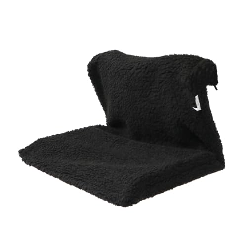 LOORGVEL Hängematte für Katzen Heizkörperbett mit Weichem Fleece Kuschelkissen Schwarz Warmes Platzsparendes Katzenbett für Drinnen Einfache für Winter und Gemütliche Ruheplätze von LOORGVEL
