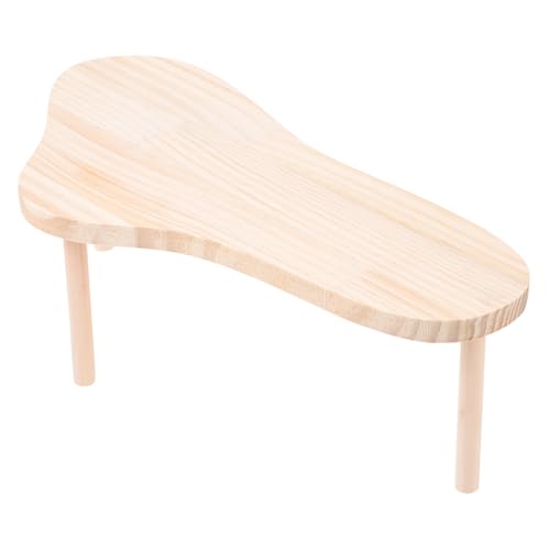 LOORGVEL Hamster Holzplattform mit Stabilem Gestell Kleintier Spielplatz für Zwerghamster Chinchillas und Meerschweinchen Langlebige Kletterplattform für Käfig Zubehör von LOORGVEL