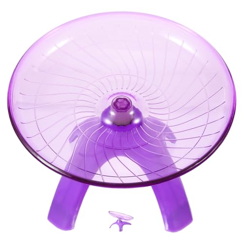 LOORGVEL Hamster Laufrad Silent Flying Saucer Geräuscharmes Kleintier Laufkugel für Hamster Zwerghamster Igel und Eichhörnchen Leises Trainingsrad für Artgerechte Bewegung und Spielspaß von LOORGVEL