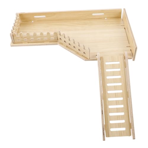 LOORGVEL Hamster Plattform aus Robustem Holz mit Leiter Multifunktionale Kletter Ruheplattform für Zwerghamster Mäuse Ratten Geeignet als Käfigzubehör für Mehr Aktivität und Spielspaß LOORGVEL Hamster Plattform aus Robustem Holz mit Leiter Multifunktionale Kletter Ruheplattform für Zwerghamster Mäuse Ratten Geeignet als Käfigzubehör für Mehr Aktivität und Spielspaß von LOORGVEL