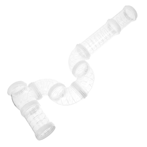 LOORGVEL Hamster Tubes Tunnel Kit Transparent DIY Verbindungsrohre Flexibel Leise Externe Bewegungstunnel für Kleine Haustiere Kleintiere Sportspielzeug von LOORGVEL