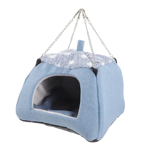 LOORGVEL Hamsterhaus aus Weichem Kleines Verstellbares Nest mit Schwammfüllung Komfortables Schlafhaus für Hamster und Kleintiere Geeignet für Jahreszeiten von LOORGVEL