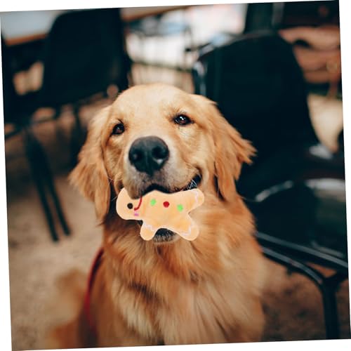 LOORGVEL Haustier -Lebkuchen -Mann Puppe knuddelig Reinigung Weihnachten beißen Hundespielzeug Plüschtiere für Hunde Hundeurlaub beim Zahnen zahnspielzeug für welpen Braun LOORGVEL Haustier -Lebkuchen -Mann Puppe knuddelig Reinigung Weihnachten beißen Hundespielzeug Plüschtiere für Hunde Hundeurlaub beim Zahnen zahnspielzeug für welpen Braun von LOORGVEL