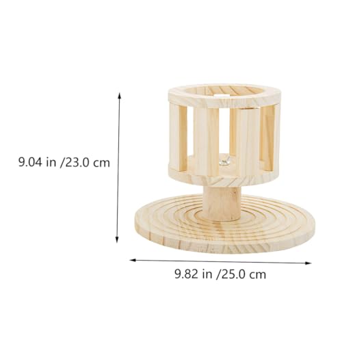 LOORGVEL Holz Feeder für Kaninchen und Meerschweinchen Sicherer Heuhalter mit Glatter Oberfläche Langlebig Futterverschwendung Multifunktionales Futtergestell für Kleintiere Wie von LOORGVEL