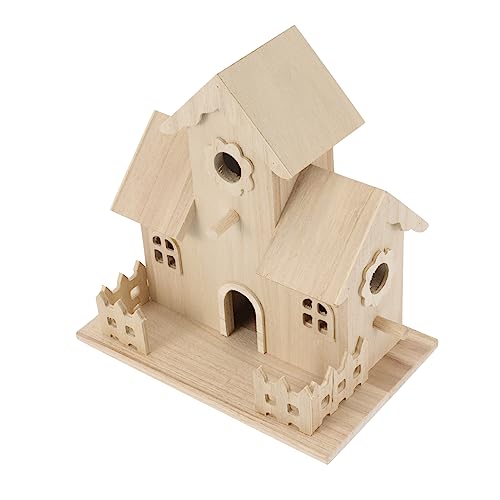 LOORGVEL Holz Vogelhaus Handgefertigtes Nistkästchen für Kleintiere Dekoration für Garten und Kunstvolles Design und Langlebig für Vogelbeobachtungen und Gartenliebhaber LOORGVEL Holz Vogelhaus Handgefertigtes Nistkästchen für Kleintiere Dekoration für Garten und Kunstvolles Design und Langlebig für Vogelbeobachtungen und Gartenliebhaber von LOORGVEL
