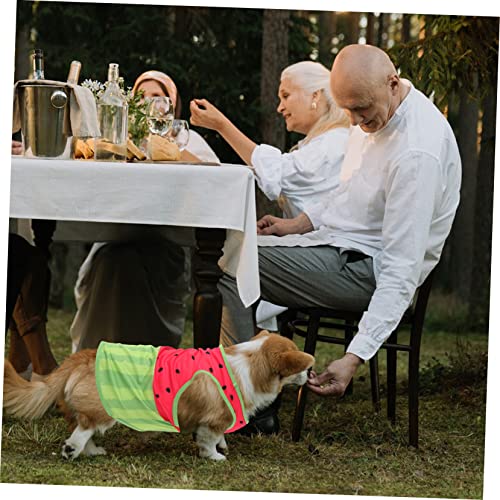 LOORGVEL Hundekühlweste mit Wassermelonen Muster Atmungsaktive Sommer Vest für Hunde Leichte Kühlkleidung für Kleine bis Mittelgroße Hunde Bequem Anzuziehen für Heiße Tage und Outdoor LOORGVEL Hundekühlweste mit Wassermelonen Muster Atmungsaktive Sommer Vest für Hunde Leichte Kühlkleidung für Kleine bis Mittelgroße Hunde Bequem Anzuziehen für Heiße Tage und Outdoor von LOORGVEL