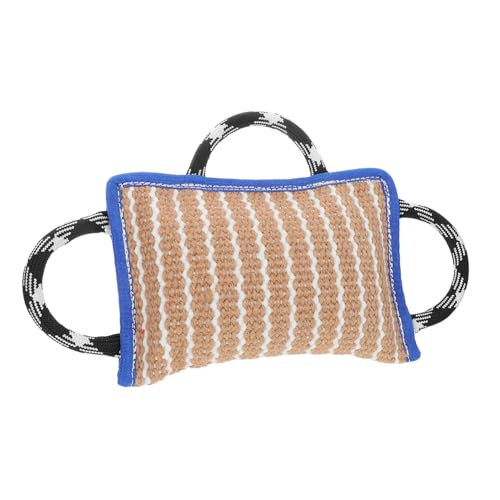 LOORGVEL Hundetraining Beißkissen Flachsliegematerial Robust Interaktives Hundespielzeug Mit Griffen Für Fokusförderung Und Bindungsstärkung Beim Zerrspiel Drinnen Und Draußen LOORGVEL Hundetraining Beißkissen Flachsliegematerial Robust Interaktives Hundespielzeug Mit Griffen Für Fokusförderung Und Bindungsstärkung Beim Zerrspiel Drinnen Und Draußen von LOORGVEL