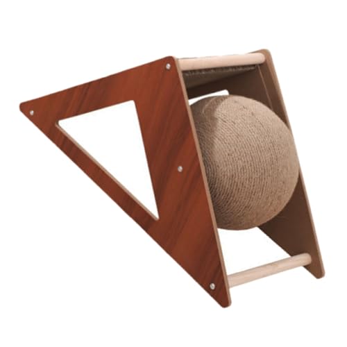 LOORGVEL Katze Kratzbrett Dreieck aus Langlebiger Wellpappe mit Kratzball Stabiler Indoor kratzbaum Ersatz Leichtes Katzenzubehör für Krallenpflege und Spielerische Aktivität LOORGVEL Katze Kratzbrett Dreieck aus Langlebiger Wellpappe mit Kratzball Stabiler Indoor kratzbaum Ersatz Leichtes Katzenzubehör für Krallenpflege und Spielerische Aktivität von LOORGVEL