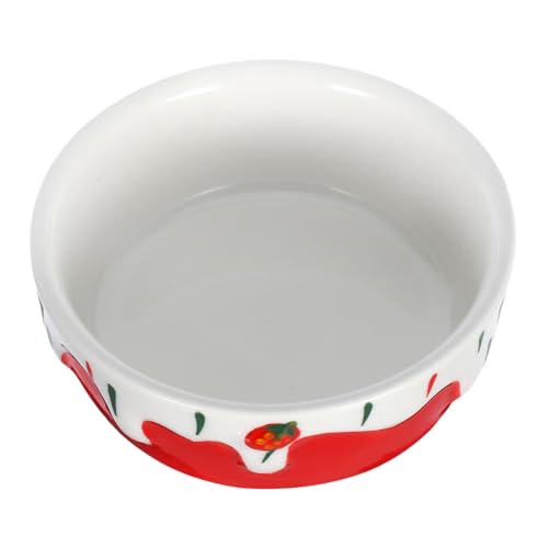 LOORGVEL Keramik Futternapf Klein Antispill für Hamster Meerschweinchen Kaninchen Igel Geeignet Stabile Wasserschale für Kleine Haustiere Käfig Zubehör von LOORGVEL