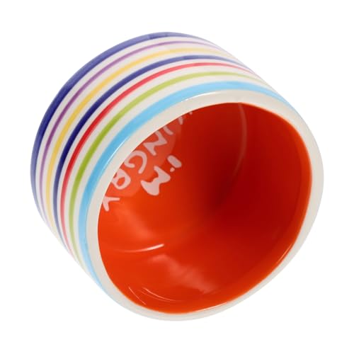 LOORGVEL Keramik Napf für Hamster und Kleintiere Kleine Wasserschale und Futternapf Langlebig Sicher Glatt Vielseitig für Trocken Nassfutter Einfache Reinigung Modernes Design für von LOORGVEL