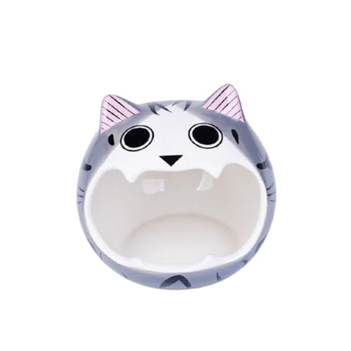 LOORGVEL Keramik Tiernest Hamster Sommer Kühlendes Häuschen Kleintier Nest für Hamster Zwerghamster Chinchillas mit Langlebigem Kaubeständigem Material und Dekorativem Katzen Design von LOORGVEL