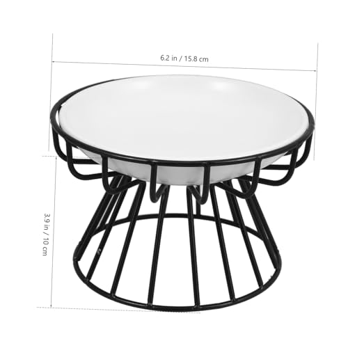 LOORGVEL Keramischer Erhöhter Katzennapf mit Stabilem Eisenständer rutschfest und Kippsicher Stilvolles Design Einfache Reinigung für Katzen Kätzchen und Kleine Haustiere LOORGVEL Keramischer Erhöhter Katzennapf mit Stabilem Eisenständer rutschfest und Kippsicher Stilvolles Design Einfache Reinigung für Katzen Kätzchen und Kleine Haustiere von LOORGVEL