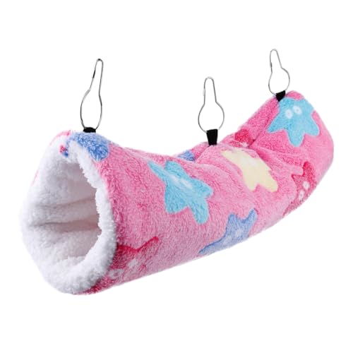 LOORGVEL Kleintier Hängematte Kuscheltunnel für Hamster und Meerschweinchen Weiches Plüschbett Sicherer Schlafplatz und Platzsparend für Kleine Haustiere und Hohe Plätze LOORGVEL Kleintier Hängematte Kuscheltunnel für Hamster und Meerschweinchen Weiches Plüschbett Sicherer Schlafplatz und Platzsparend für Kleine Haustiere und Hohe Plätze von LOORGVEL