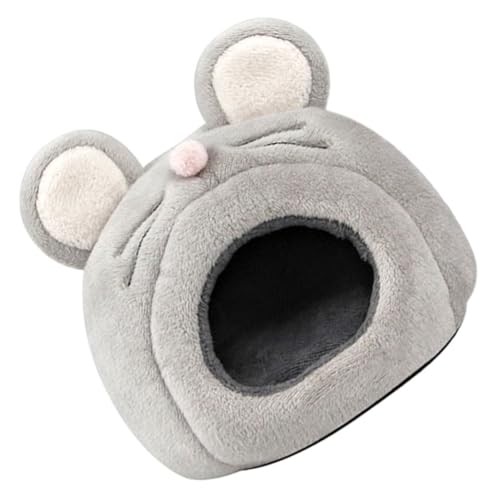LOORGVEL Kleintier Schlafnest Winddichtes Kuschelbett aus Plüsch Baumwolle Warmes Versteck für Hamster Meerschweinchen Kaninchen Igel Chinchilla Nagetier Haus von LOORGVEL