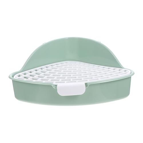 LOORGVEL Kleintier Toilette aus Kunststoff mit Geruchsreduzierendem Rutschfestem Design und Abgerundeten Kanten für Kaninchen Meerschweinchen Chinchillas und Hasen zur Hygienischen von LOORGVEL