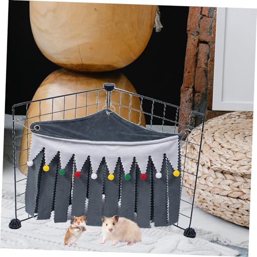 LOORGVEL Kleintier eckversteck mit Quasten Atmungsaktives Hängematten Zelt Kleines Versteck für Hamster Meerschweinchen und Kaninchen Kuscheliges Eckhäuschen für Käfig Einfache Befestigung LOORGVEL Kleintier eckversteck mit Quasten Atmungsaktives Hängematten Zelt Kleines Versteck für Hamster Meerschweinchen und Kaninchen Kuscheliges Eckhäuschen für Käfig Einfache Befestigung von LOORGVEL