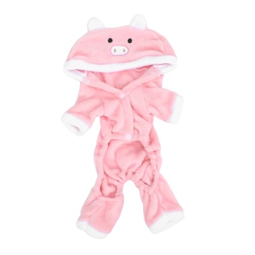 LOORGVEL Kuscheliger Haustier-Hoodie mit Kapuze Kleines Schwein Kostüm aus Fleece Warmes Party-Outfit für Hunde und Katzen für Weihnachten und Halloween Einfache Handhabung Festlicher LOORGVEL Kuscheliger Haustier-Hoodie mit Kapuze Kleines Schwein Kostüm aus Fleece Warmes Party-Outfit für Hunde und Katzen für Weihnachten und Halloween Einfache Handhabung Festlicher von LOORGVEL