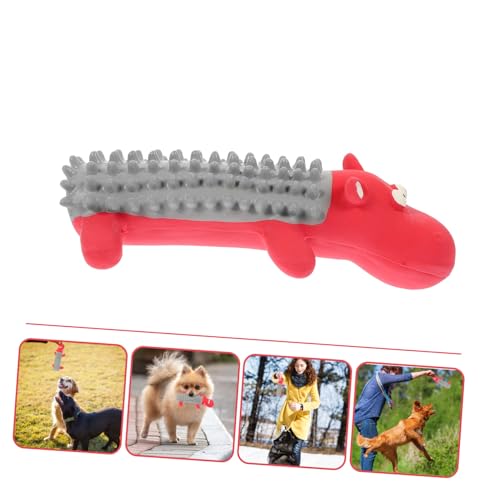 LOORGVEL Latex Hundespielzeug Ente Cartoon Quietscher Kauspielzeug Langlebig Robust Zahnpflege für Kleine und Mittlere Hunde Interaktives Welpen Spielartikel Gesundes Kauen von LOORGVEL