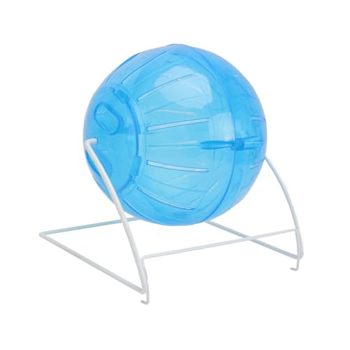 LOORGVEL Laufball für Kleintiere mit Ständer Geräuschloser Hamster Rollball für Chinchillas Meerschweinchen Zwerghamster Fördert Bewegung und Spielspaß im Käfig von LOORGVEL