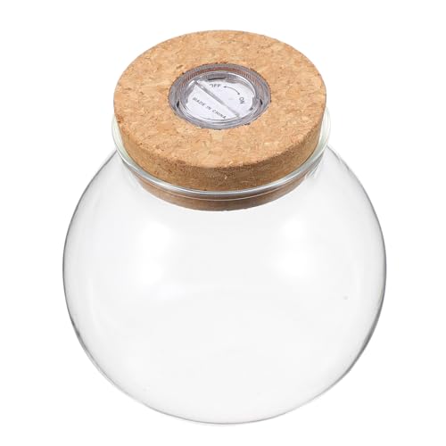 LOORGVEL Led-glasflasche mit Led-weißlicht DIY Mikrolandschafts-flaschengarten mit Ökologischem Dekoratives Goldfischglas für Wohn Arbeitsräume Transparentes Hydroponik-vase-Design LOORGVEL Led-glasflasche mit Led-weißlicht DIY Mikrolandschafts-flaschengarten mit Ökologischem Dekoratives Goldfischglas für Wohn Arbeitsräume Transparentes Hydroponik-vase-Design von LOORGVEL