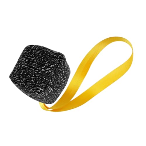 LOORGVEL Lustiges Kauspielzeug für Hunde und Welpen Schwarzes Beißkissen zur Zahnreinigung Robustes Pet Bite Toy zur Beschäftigung und Zahnpflege gegen Langeweile und Zerstörerisches von LOORGVEL