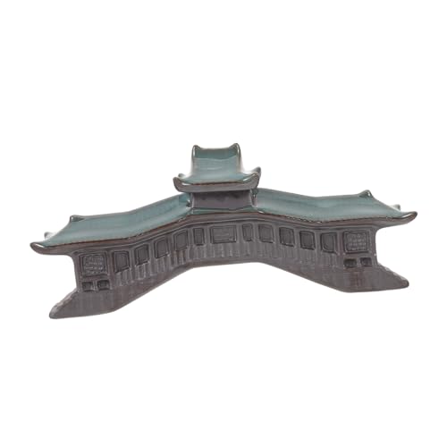 LOORGVEL Miniaturbrücke Für Schreibtisch Und Aquarium Simulation Von Pagodenornamenten Winzige Gartendekoration Mikrolandschaftsaccessoires Pavillon-pagodenstatue Chinesische von LOORGVEL